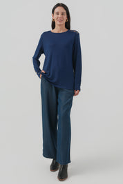 Sweater Mujer Regular Azul