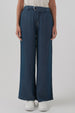 Jeans Straight Mujer Azul Oscuro