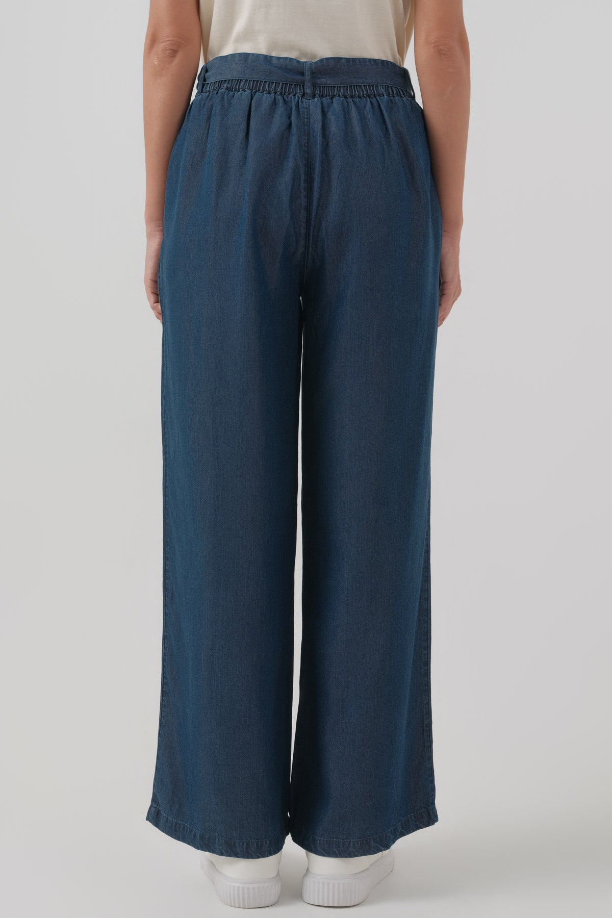 Jeans Straight Mujer Azul Oscuro