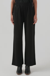 Pantalón Buzo Mujer Calce Recto Negro
