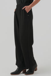 Pantalón Buzo Mujer Calce Recto Negro