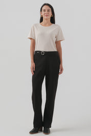 Pantalón Buzo Mujer Slim Negro