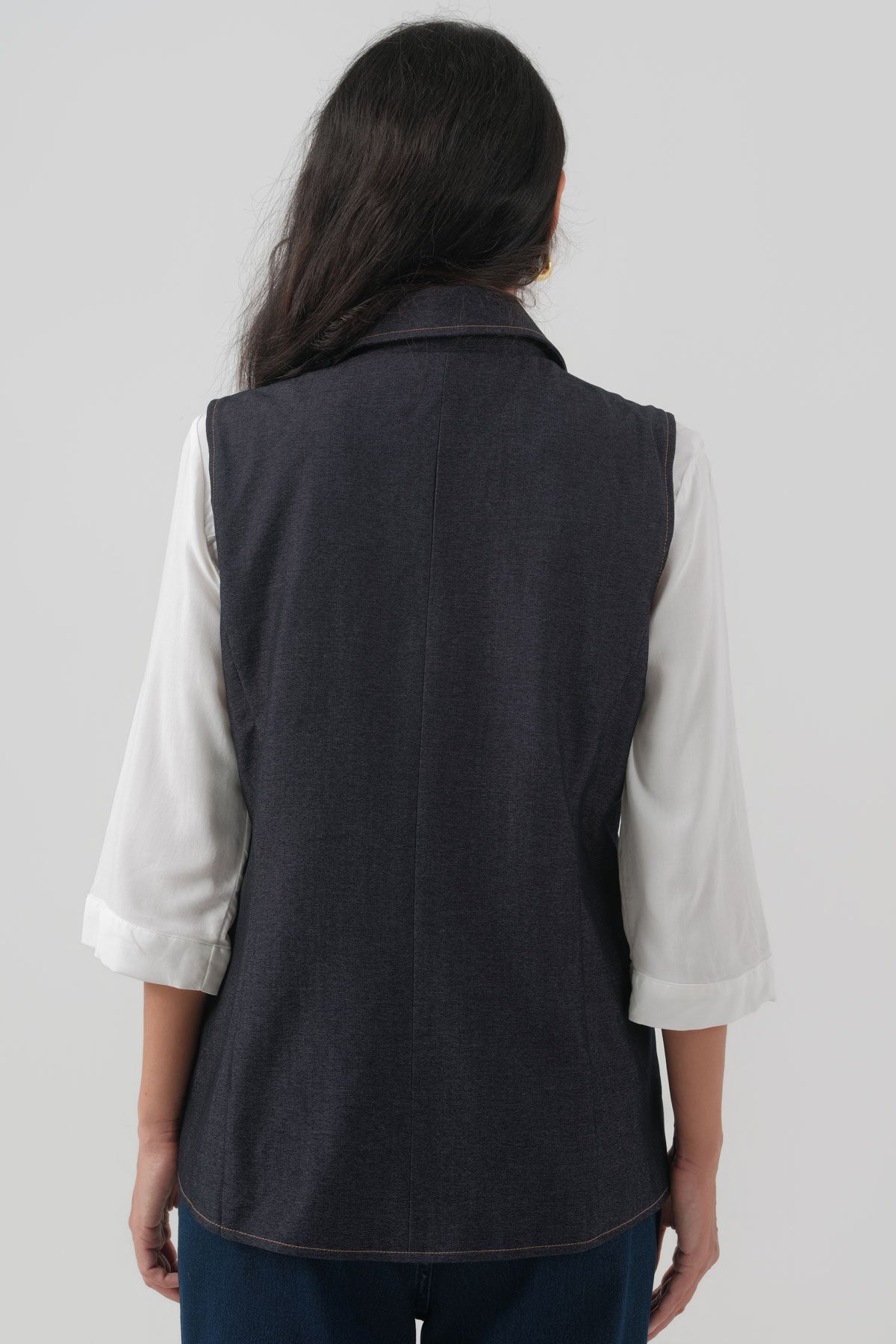 Blazer Regular Mujer Azul