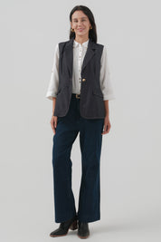Blazer Regular Mujer Azul