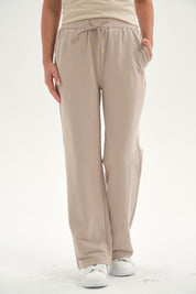 Pantalón Buzo Mujer Clásico Beige