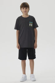 Polera Niño Mini Print Posicional Marengo