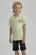Polera Niño Bolsillo Print Amarillo