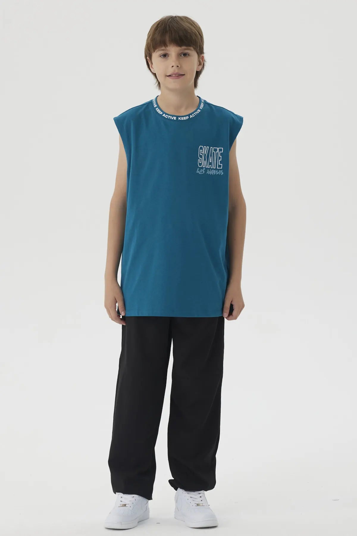 Pantalón Niño Jogger Deportivo Negro