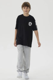 Pantalón Niño Jogger Deportivo Gris