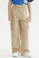 Pantalón Niño Calce Recto Taslan Kaki