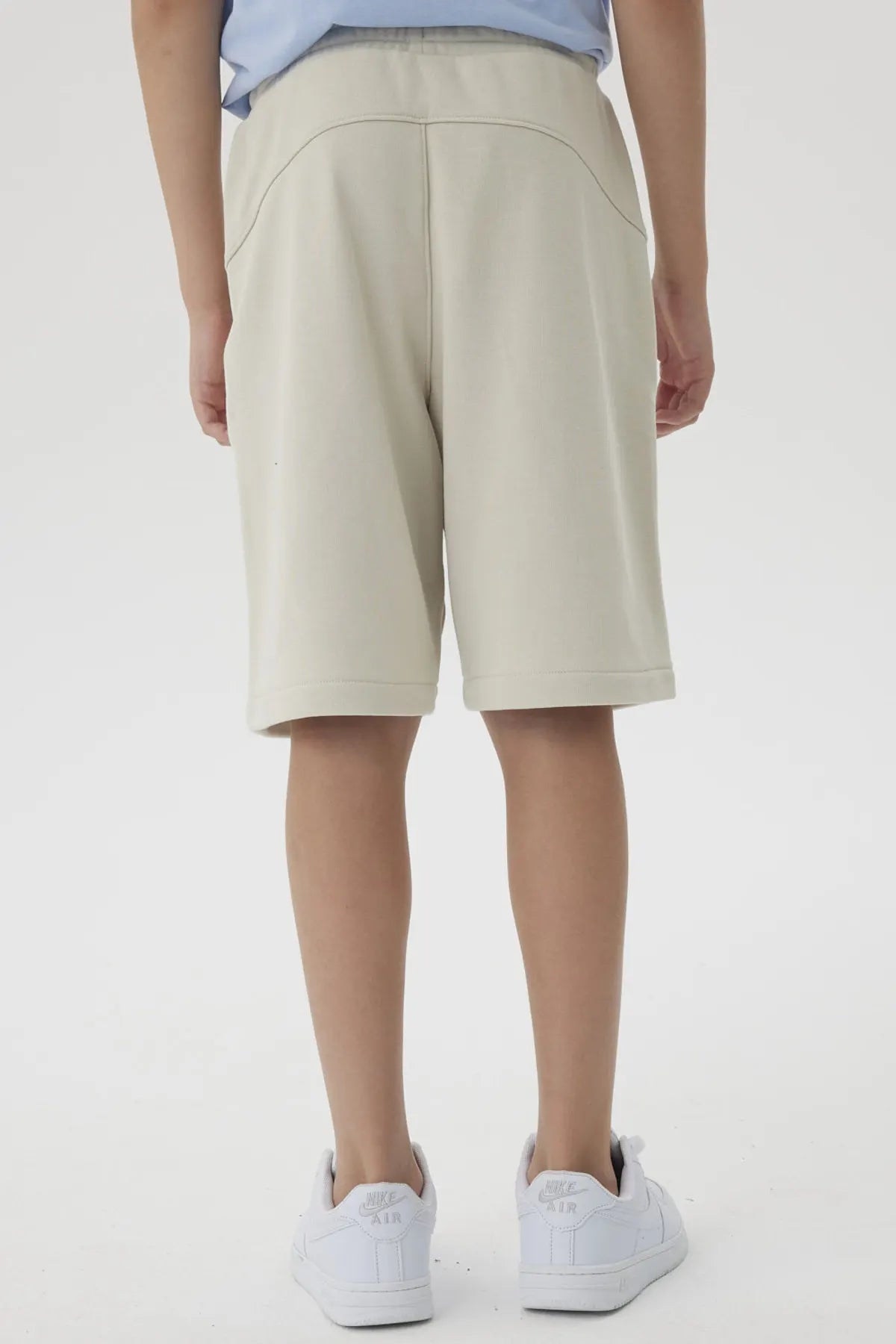 Bermuda Niño Franela Con Cierre Crudo