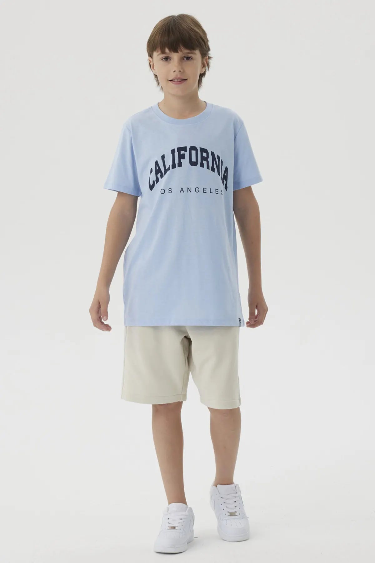 Bermuda Niño Franela Con Cierre Crudo