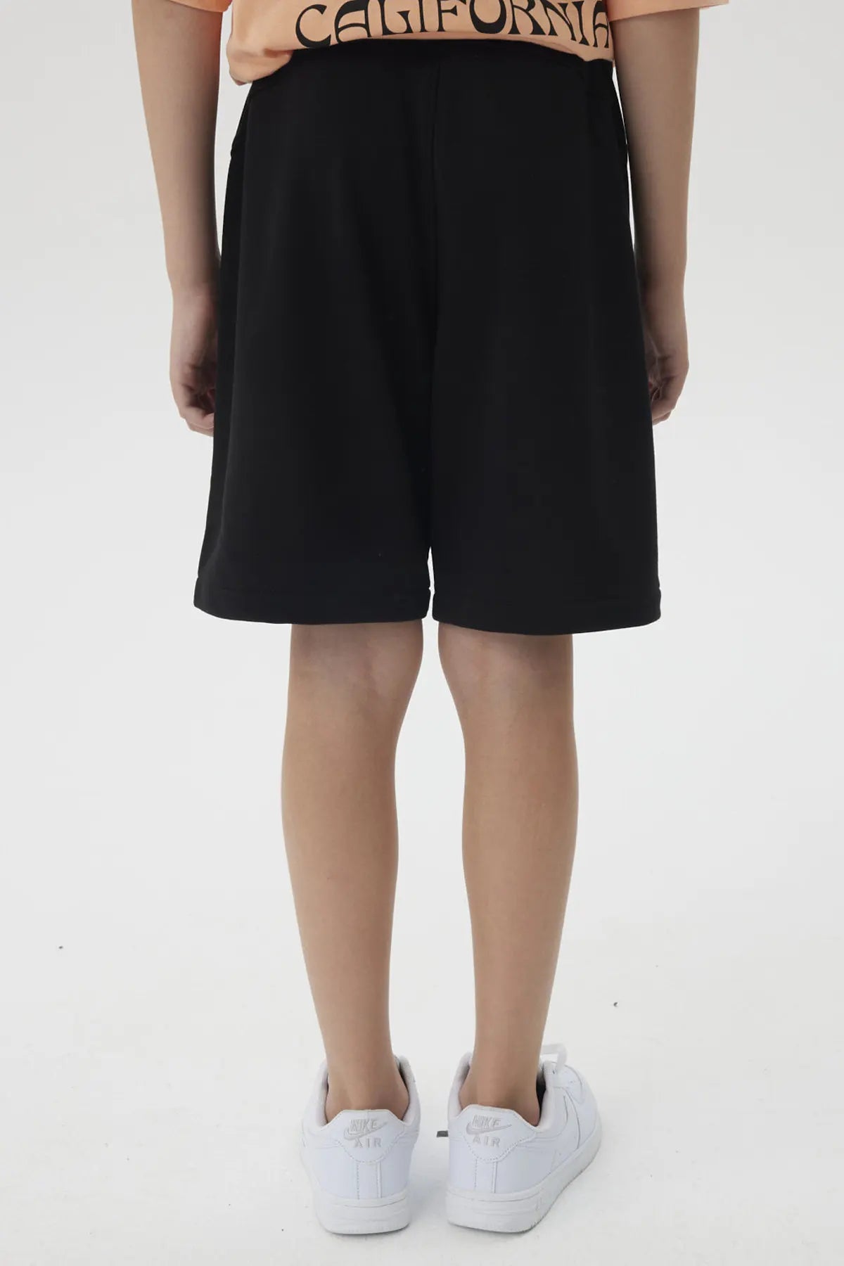 Bermuda Niño Franela Con Cierre Negro