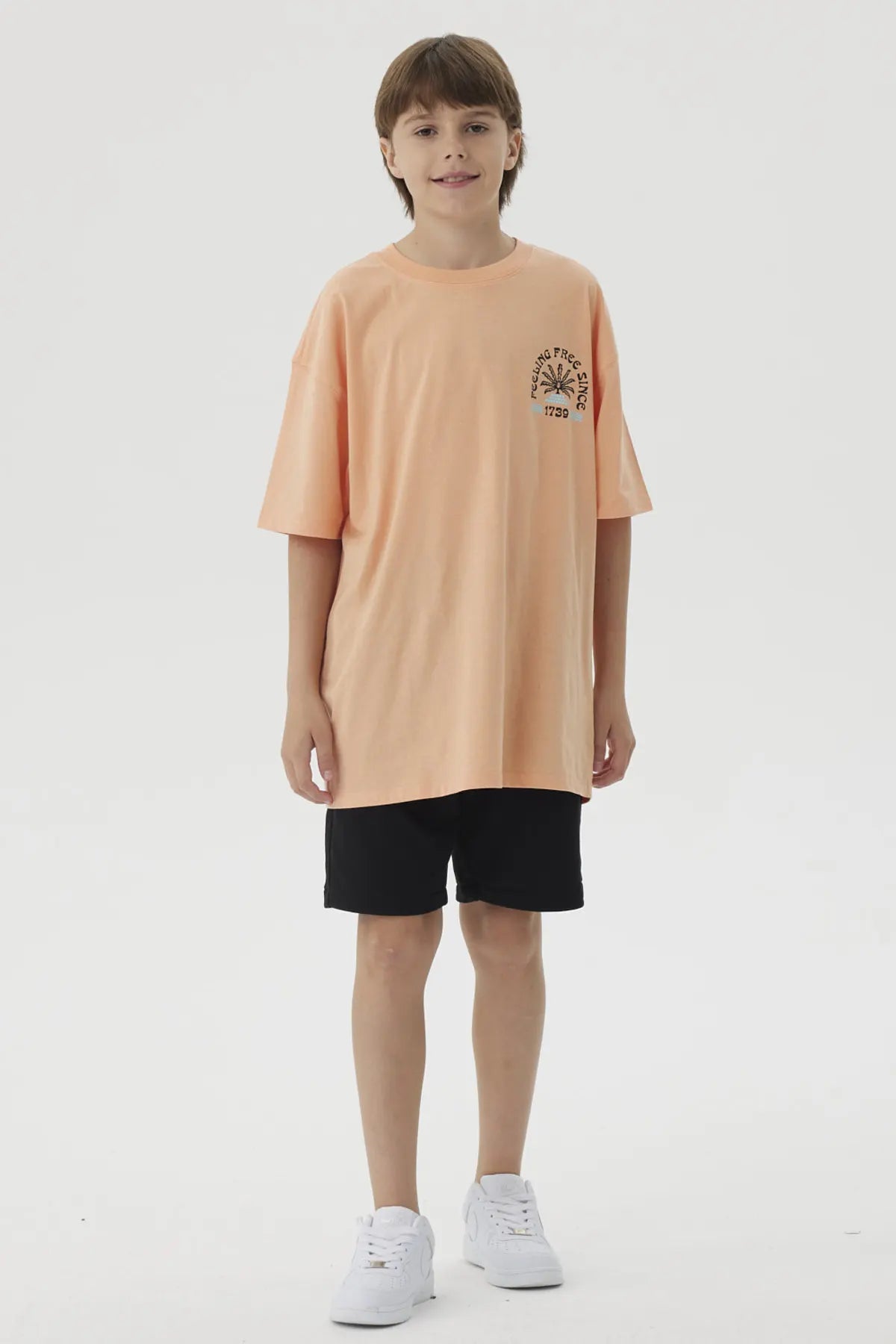 Bermuda Niño Franela Con Cierre Negro