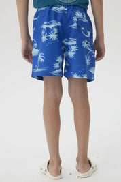 Short de Baño Niño Básico Azul