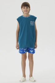 Short de Baño Niño Básico Azul