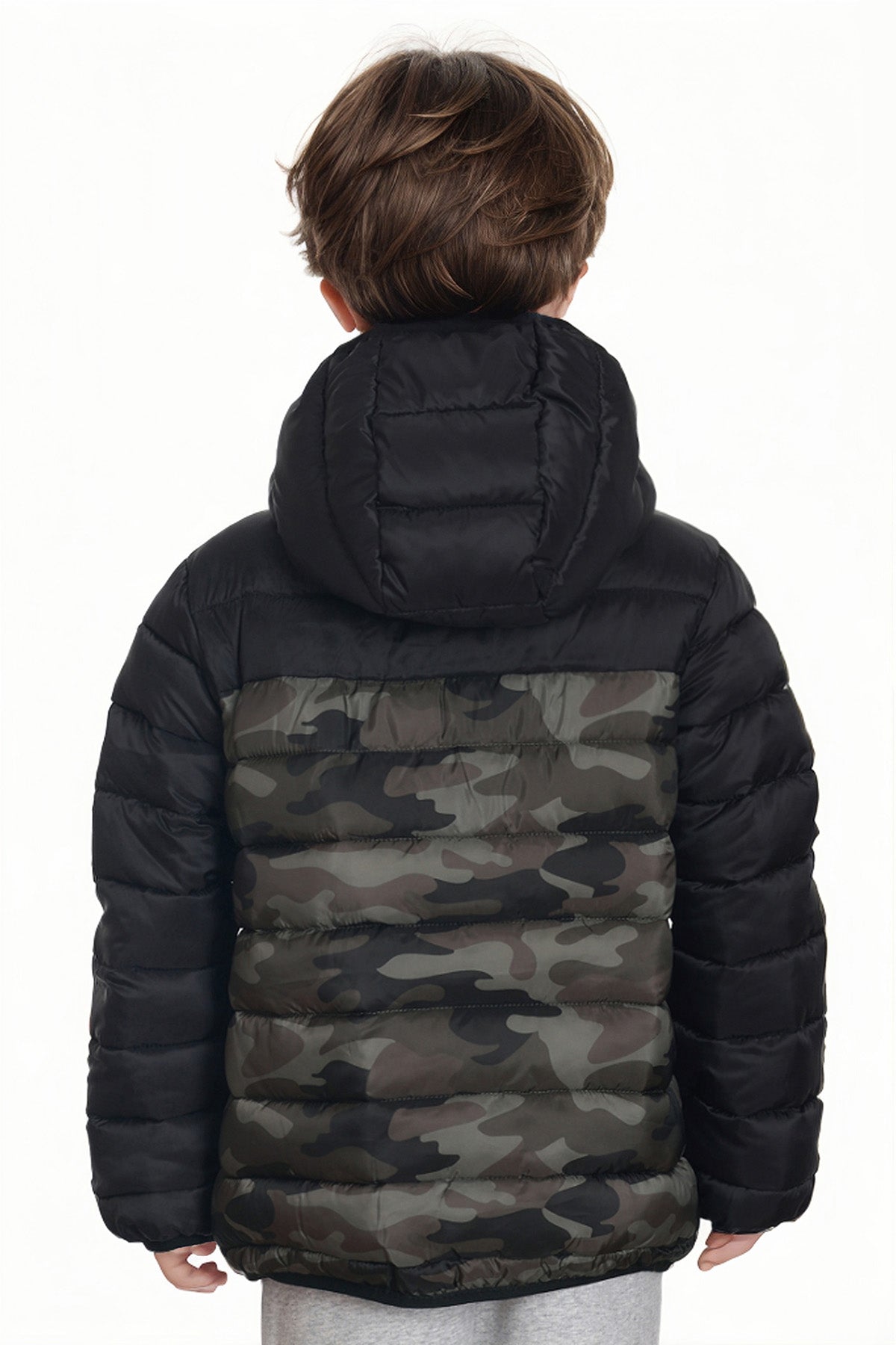 Parka Niño Clásica Verde Militar