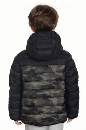 Parka Niño Clásica Verde Militar