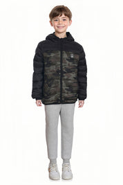 Parka Niño Clásica Verde Militar