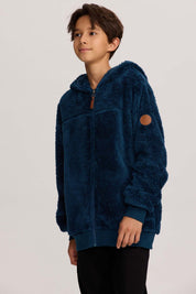 Polar Niño Peludo Azul