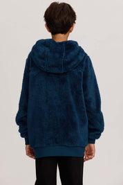 Polar Niño Peludo Azul
