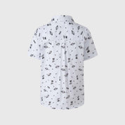 Camisa Niño Mini Print Blanco