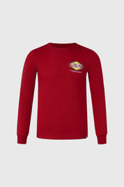 Polera Niño Print Burdeo