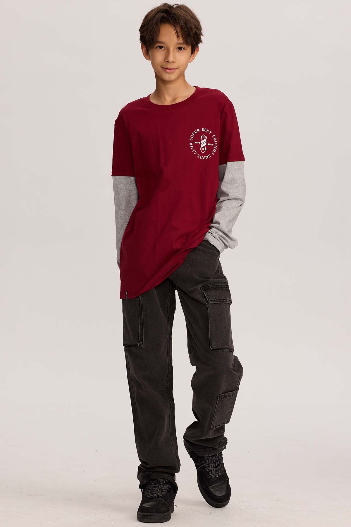 Jeans Niño Cargo Negro