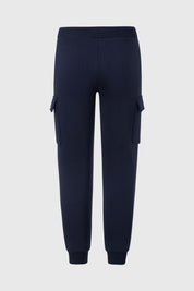 Pantalón Buzo Niño Cargo Jogger Azul