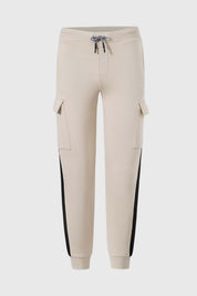 Pantalón Buzo Niño Cargo Jogger Crudo