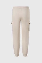 Pantalón Buzo Niño Cargo Jogger Crudo