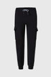 Pantalón Buzo Niño Cargo Jogger Negro