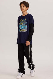 Pantalón Buzo Niño Parchute Negro