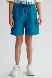 Short de Baño Niño Básico Verde Oscuro