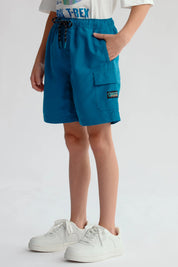 Short de Baño Niño Básico Verde Oscuro