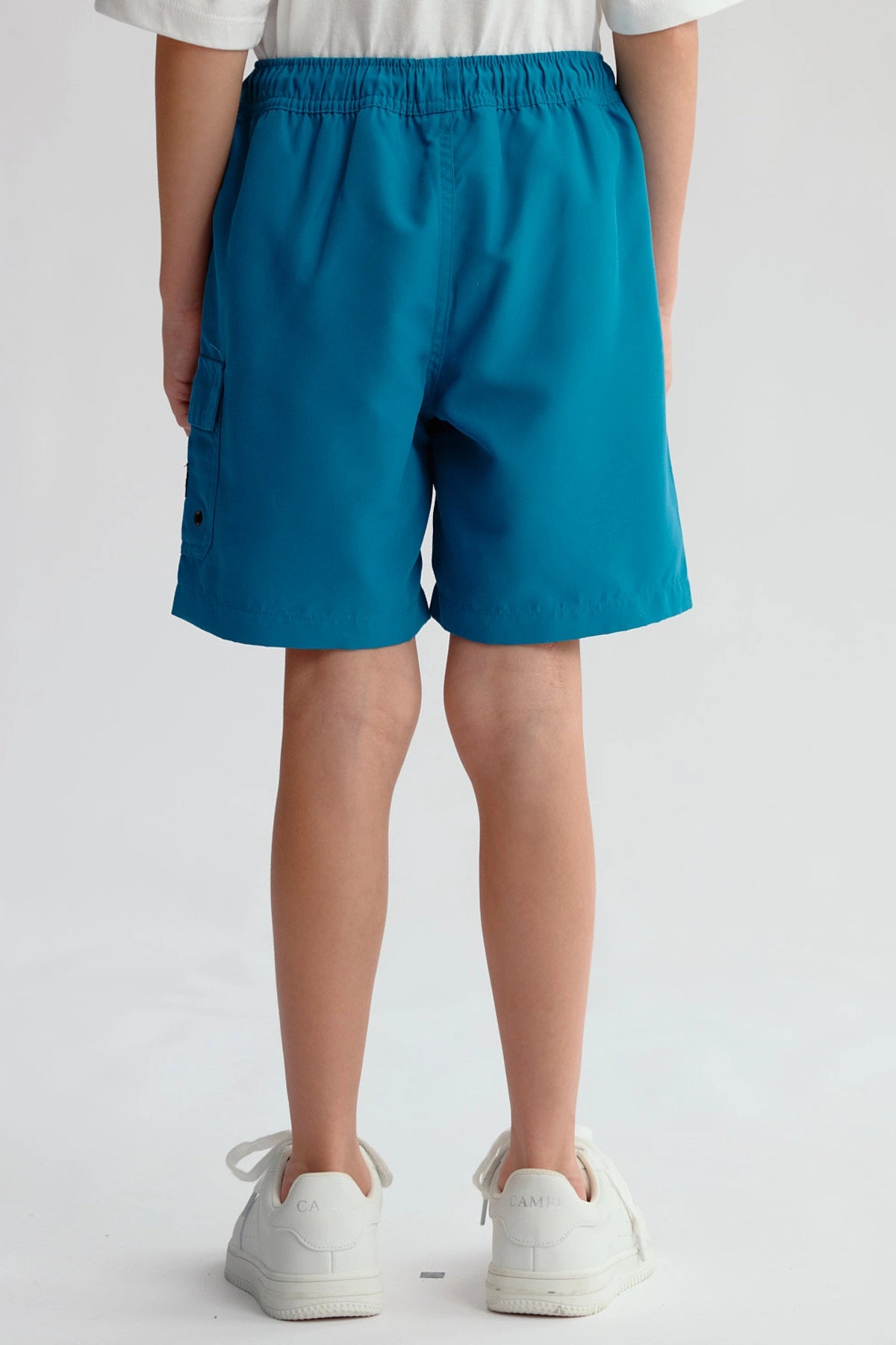 Short de Baño Niño Básico Verde Oscuro