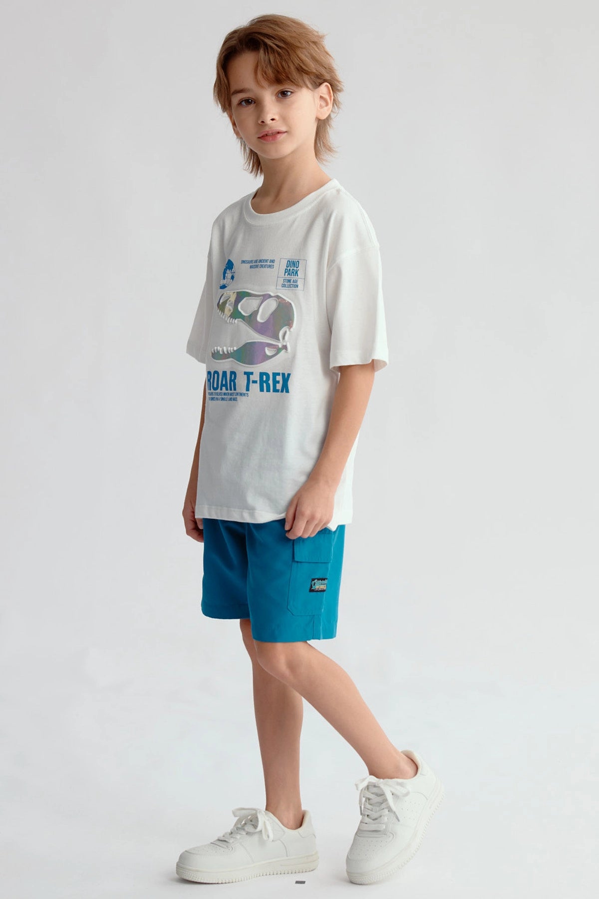 Short de Baño Niño Básico Verde Oscuro