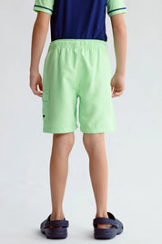 Short de Baño Niño Básico Verde Claro