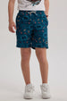 Short de Baño Niño Básico Print Petroleo