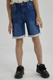 Bermuda Niño Básico Denim Azul