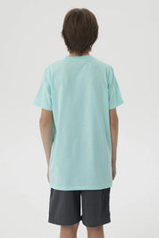 Polera Niño Básica Estampada Menta