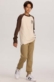 Pantalón buzo niño bipack teens negro