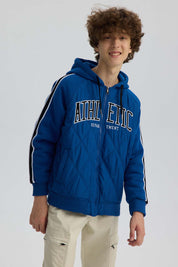 Chaqueta bomber azul para niño