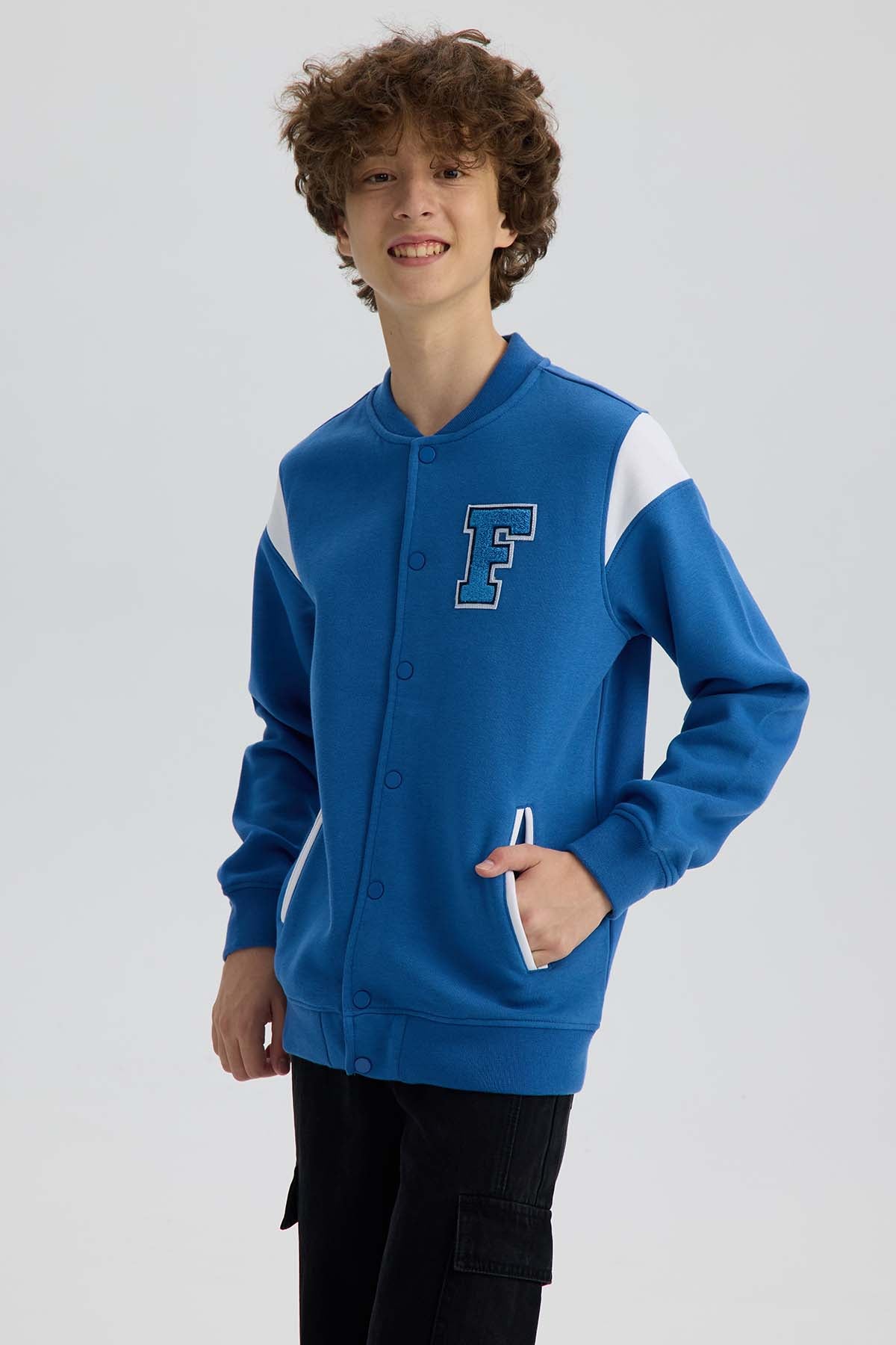 Polerón Niño College Azul