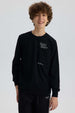 Polera Niño Print Negro