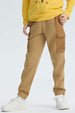 Pantalón Buzo Niño Jogger Cargo Kaki