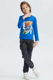 Jeans Niño Jogger Cargo Negro