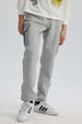 Pantalón Buzo Niño Jogger Cargo Gris Melange