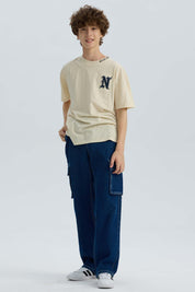 Jeans Niño Cargo Azul