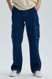 Jeans Niño Cargo Azul